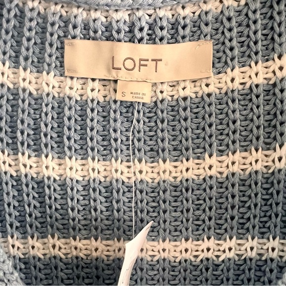 Loft Women’s Knit Sweater Tank Striped New Small - Picture 3 of 3
